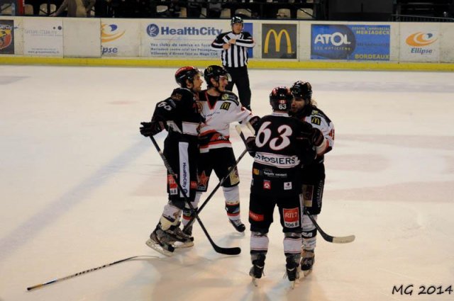 Photo hockey match Bordeaux - Mulhouse le 23/03/2014