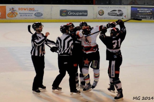 Photo hockey match Bordeaux - Mulhouse le 23/03/2014