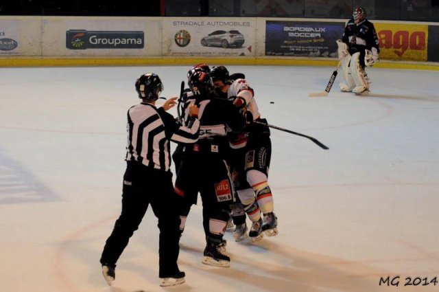 Photo hockey match Bordeaux - Mulhouse le 23/03/2014