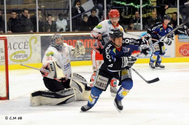 Photo hockey match Caen  - Amnéville le 20/12/2008