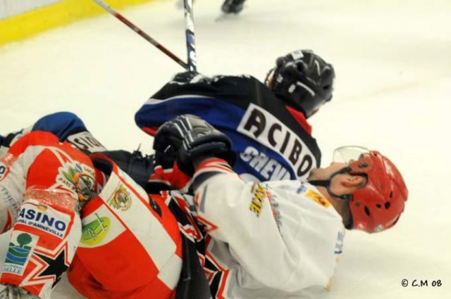 Photo hockey match Caen  - Amnéville le 20/12/2008