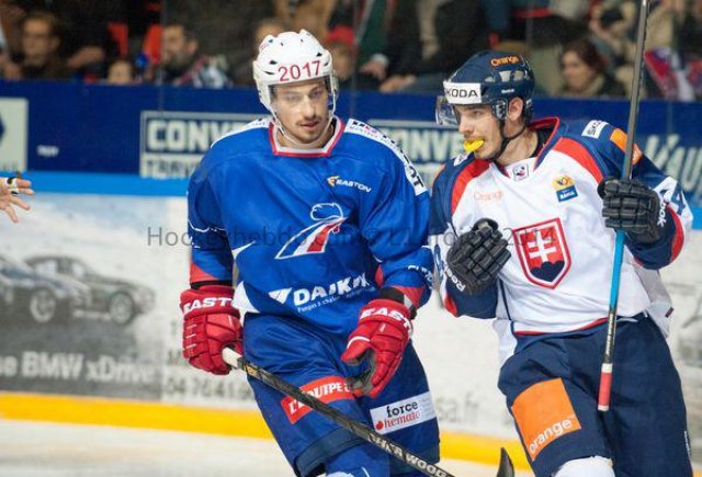 Photo hockey reportage Šatan coule la France à Grenoble