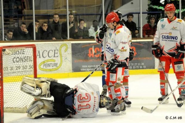 Photo hockey match Caen  - Amnéville le 20/12/2008