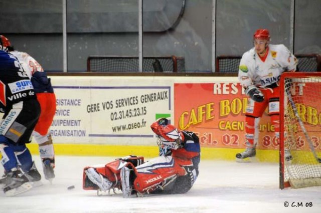 Photo hockey match Caen  - Amnéville le 20/12/2008