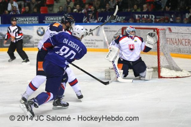 Photo hockey reportage Šatan coule la France à Grenoble