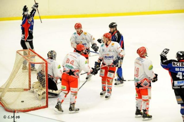 Photo hockey match Caen  - Amnéville le 20/12/2008