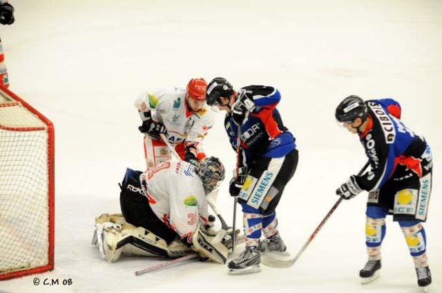 Photo hockey match Caen  - Amnéville le 20/12/2008