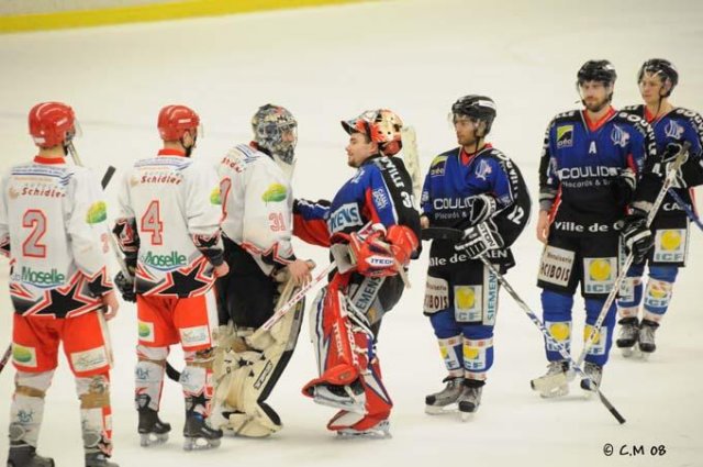 Photo hockey match Caen  - Amnéville le 20/12/2008