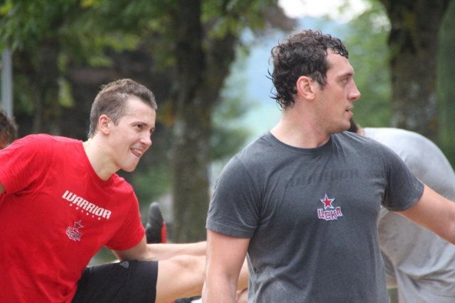 Photo hockey reportage L'entraînement suisse du CSKA