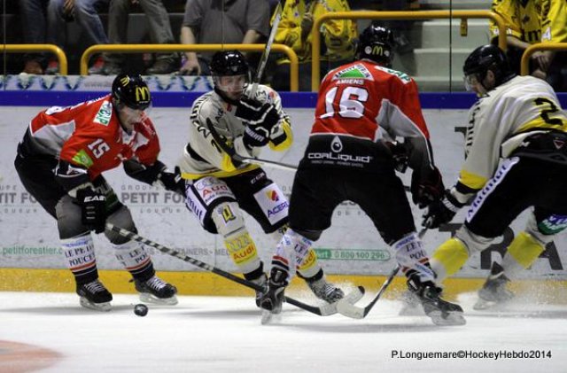 Photo hockey match Rouen - Amiens  le 26/08/2014