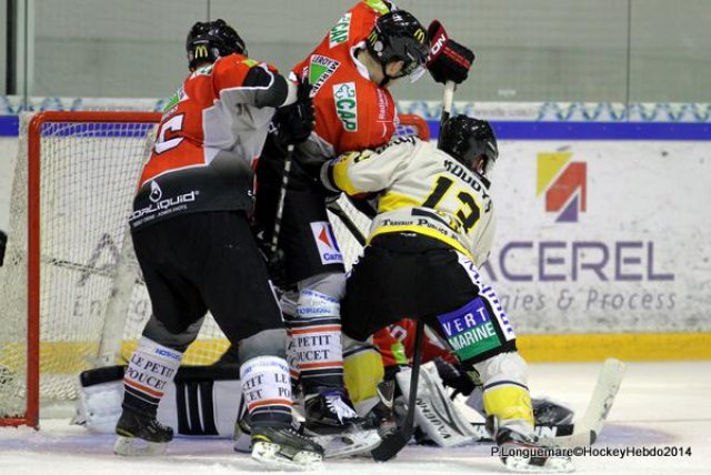 Photo hockey match Rouen - Amiens  le 26/08/2014