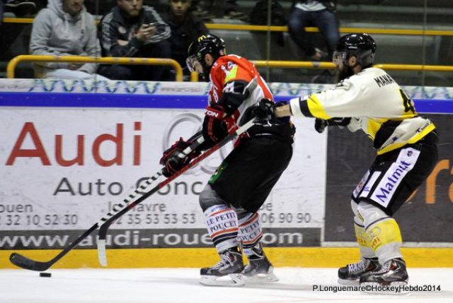 Photo hockey match Rouen - Amiens  le 26/08/2014