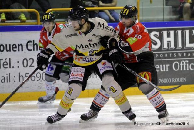 Photo hockey match Rouen - Amiens  le 26/08/2014