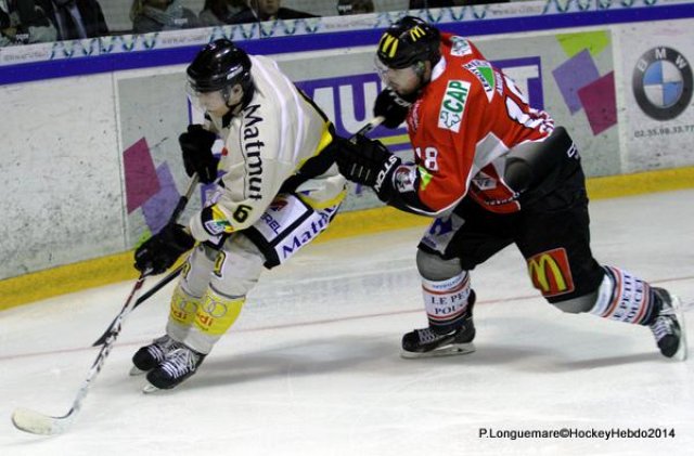 Photo hockey match Rouen - Amiens  le 26/08/2014