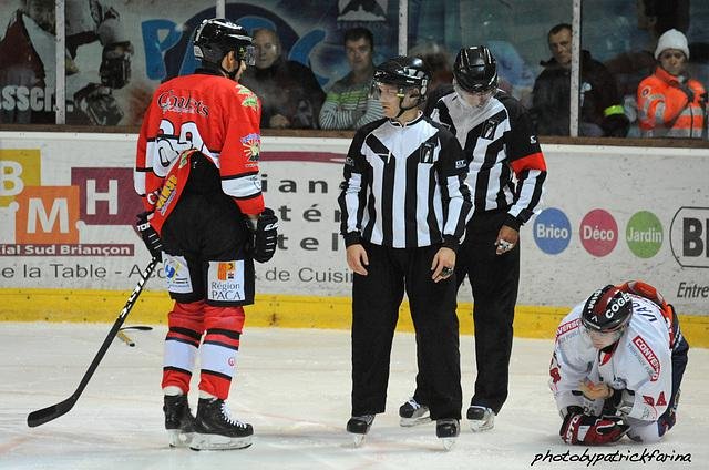 Photo hockey match Briançon  - Grenoble  le 18/09/2014