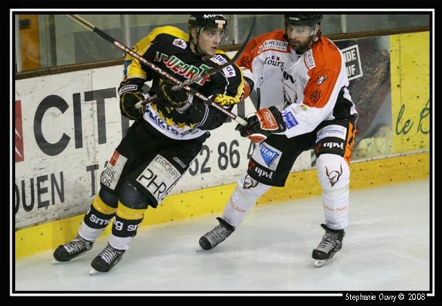 Photo hockey match Rouen - Tours  le 23/12/2008