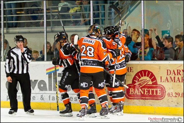Photo hockey match Epinal  - Rouen le 27/09/2014