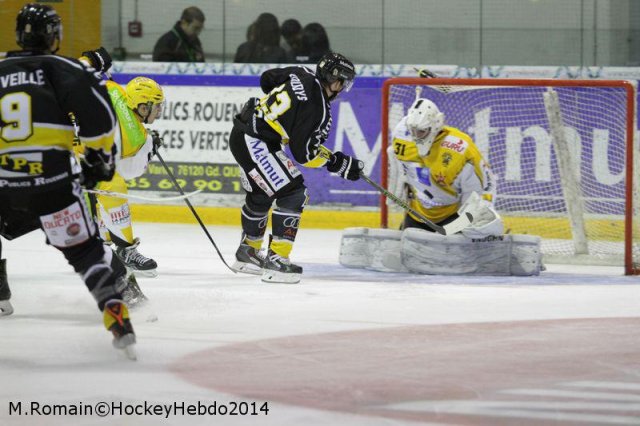 Photo hockey match Rouen - Strasbourg  le 30/09/2014