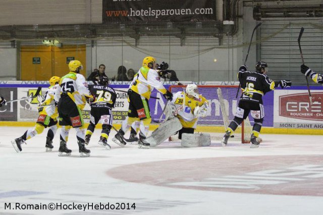 Photo hockey match Rouen - Strasbourg  le 30/09/2014
