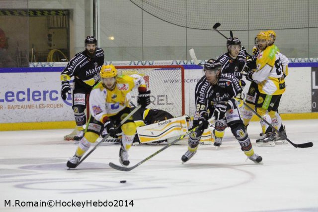 Photo hockey match Rouen - Strasbourg  le 30/09/2014