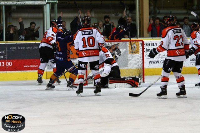 Photo hockey match Chamonix  - Epinal  le 04/10/2014