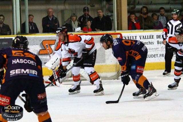 Photo hockey match Chamonix  - Epinal  le 04/10/2014
