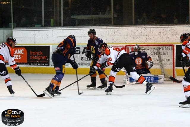 Photo hockey match Chamonix  - Epinal  le 04/10/2014