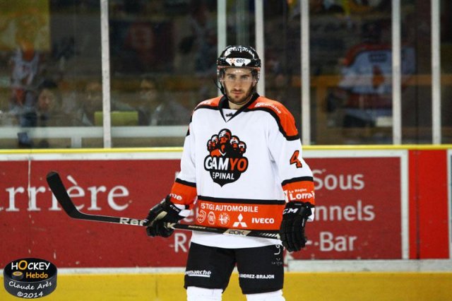 Photo hockey match Chamonix  - Epinal  le 04/10/2014