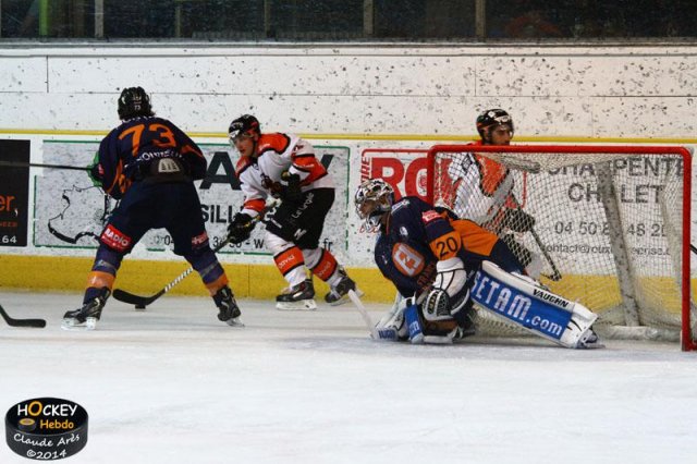 Photo hockey match Chamonix  - Epinal  le 04/10/2014