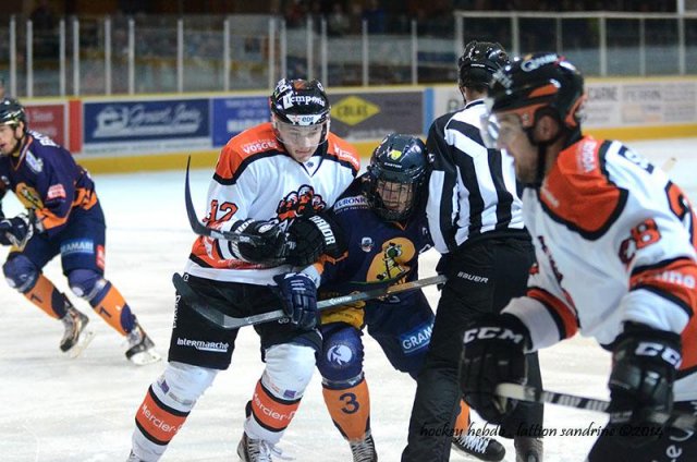 Photo hockey match Chamonix  - Epinal  le 04/10/2014