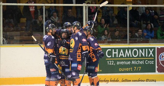 Photo hockey match Chamonix  - Epinal  le 04/10/2014