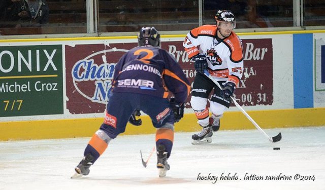 Photo hockey match Chamonix  - Epinal  le 04/10/2014