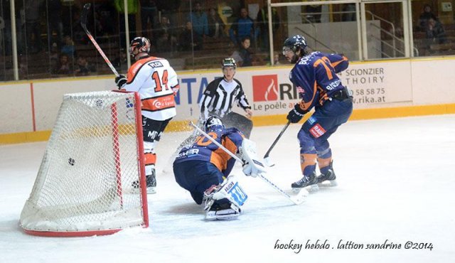 Photo hockey match Chamonix  - Epinal  le 04/10/2014