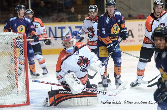 Photo hockey match Chamonix  - Epinal  le 04/10/2014