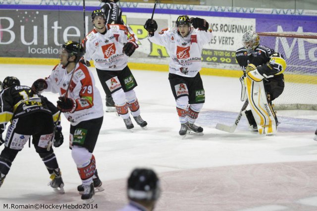 Photo hockey match Rouen - Amiens  le 07/10/2014