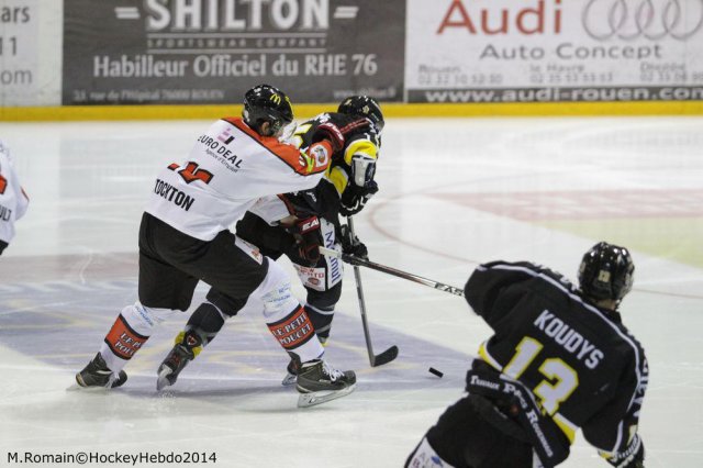 Photo hockey match Rouen - Amiens  le 07/10/2014