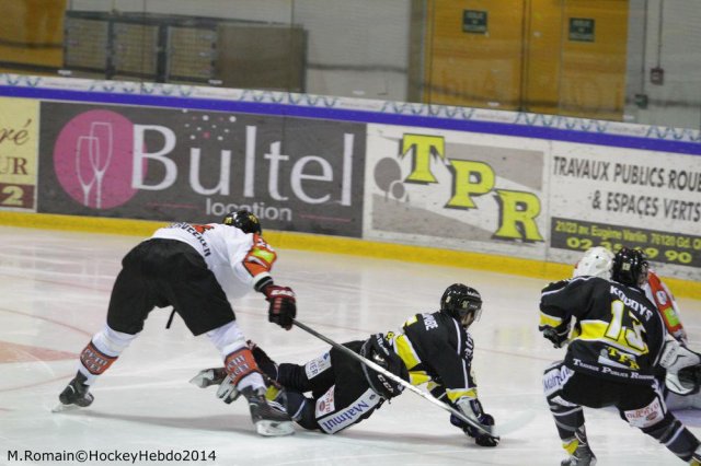 Photo hockey match Rouen - Amiens  le 07/10/2014