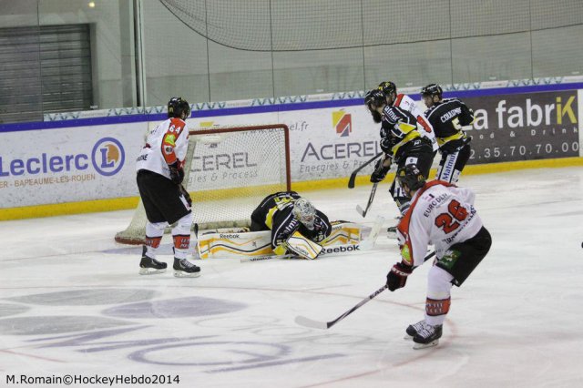 Photo hockey match Rouen - Amiens  le 07/10/2014
