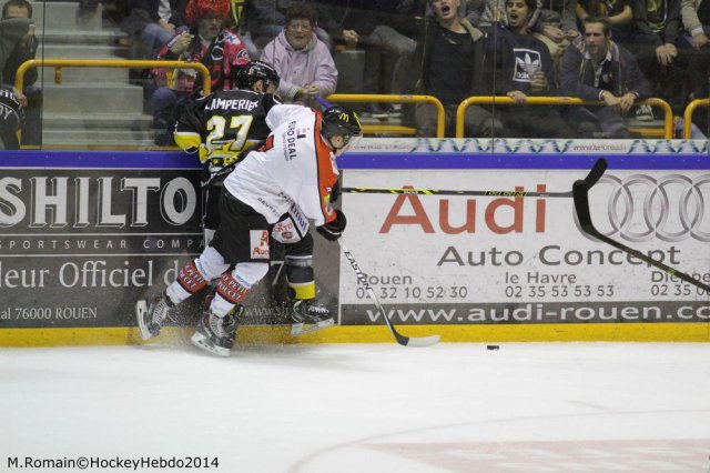 Photo hockey match Rouen - Amiens  le 07/10/2014