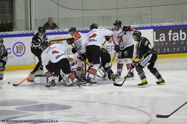Photo hockey match Rouen - Amiens  le 07/10/2014
