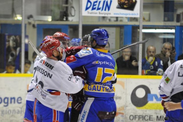Photo hockey match Dijon  - Lyon le 11/10/2014