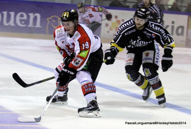 Photo hockey match Rouen - Amiens  le 18/10/2014