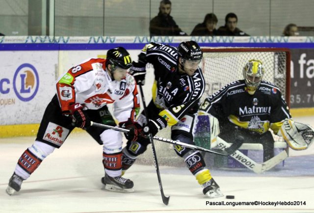Photo hockey match Rouen - Amiens  le 18/10/2014