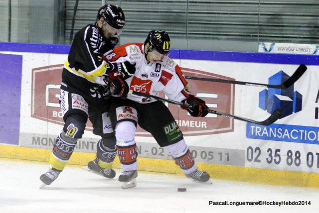 Photo hockey match Rouen - Amiens  le 18/10/2014