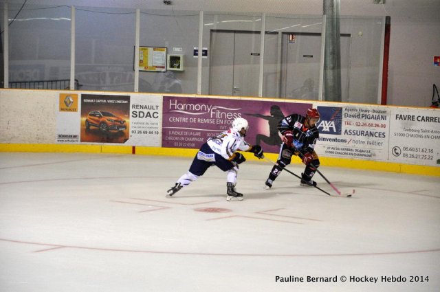 Photo hockey match Reims - Mont-Blanc le 18/10/2014