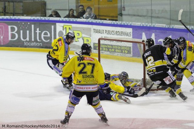 Photo hockey match Rouen - Dunkerque le 21/10/2014