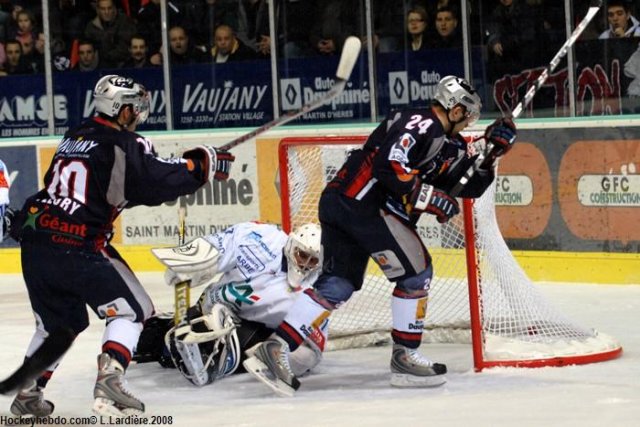 Photo hockey match Grenoble  - Dijon  le 26/12/2008