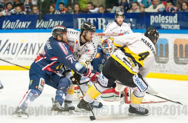Photo hockey match Grenoble  - Rouen le 24/10/2014