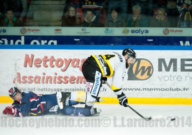 Photo hockey match Grenoble  - Rouen le 24/10/2014