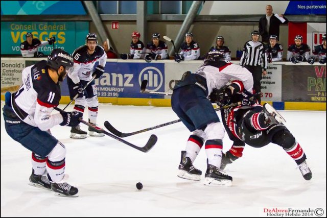 Photo hockey match Epinal  - Angers  le 28/10/2014